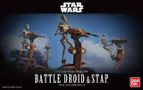 SWM BANDAI 1/12 scale Battle Droid & Stap model kit (LAST PIECE)